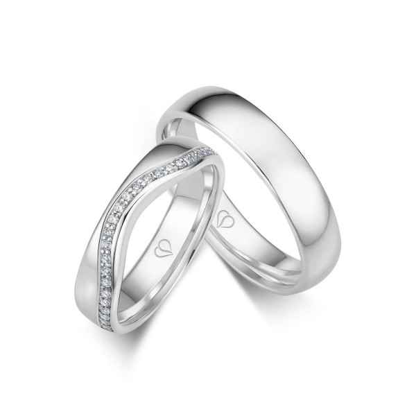 Trauringe Weißgold